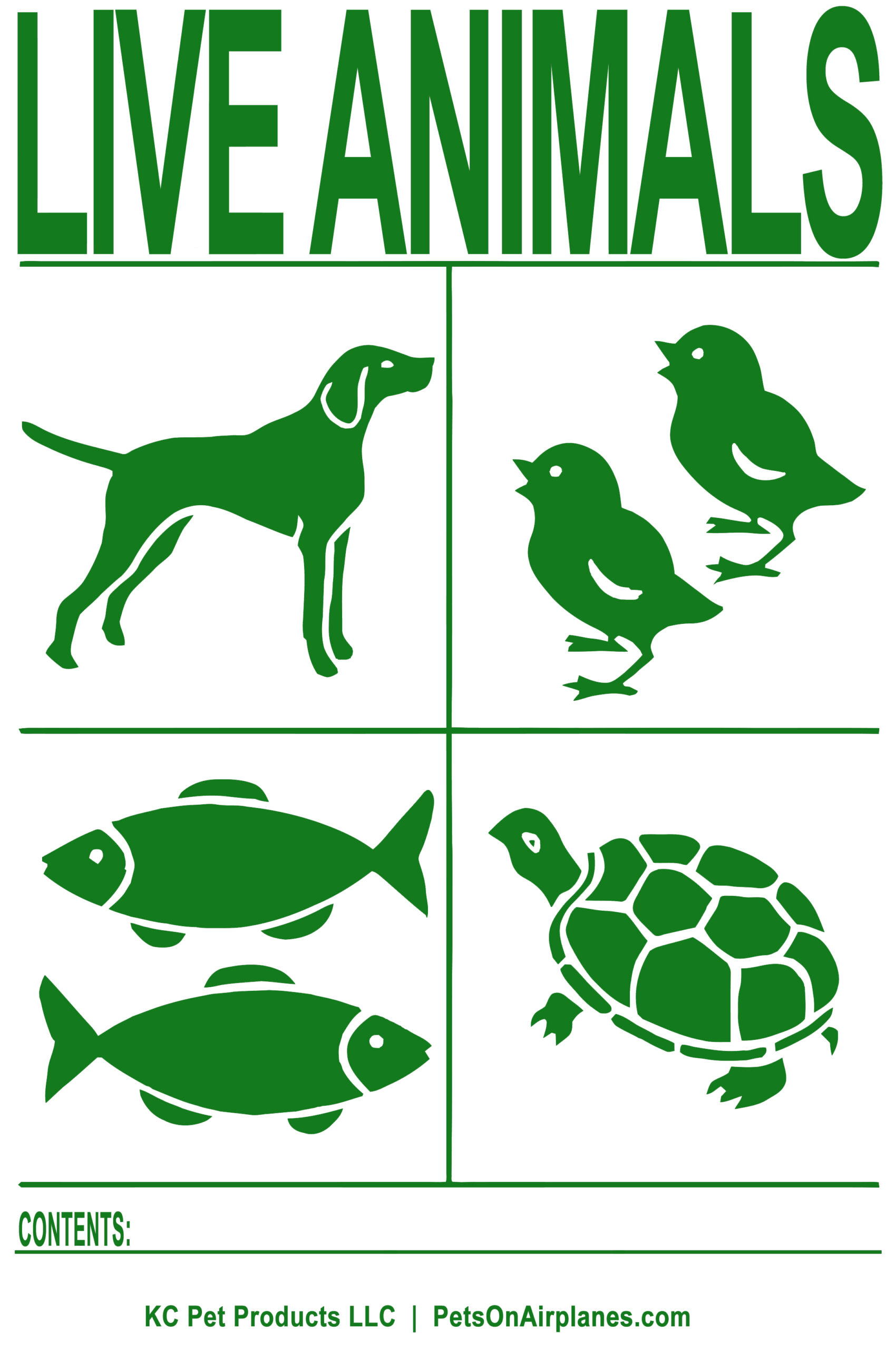 IATA species label
