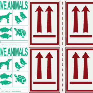 IATA Live animal label set