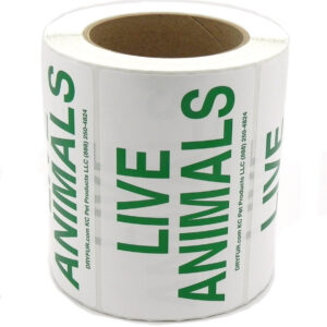 Live Animal label plain